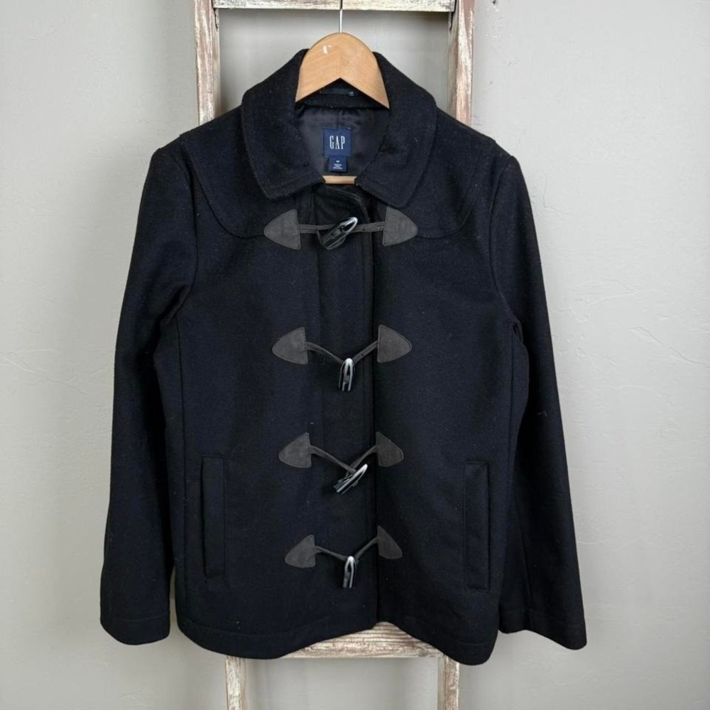 Vintage 07' Gap Navy Blue Wool Clasp Jacket size Medium